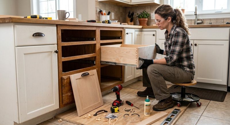 Oak Cabinet Remodeling in Muncie, IN