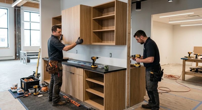 Pine Cabinets Installation in Carmel, IN